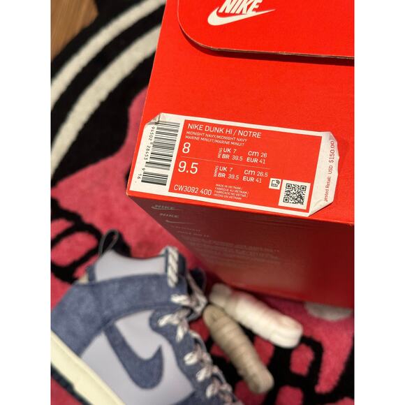 Nike Dunk High AB Notre Midnight Navy - Picture 7 of 7